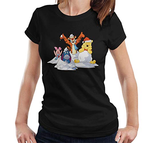Disney Christmas Winnie The Pooh In The Snow with Friends Women's T-Shirt von Disney