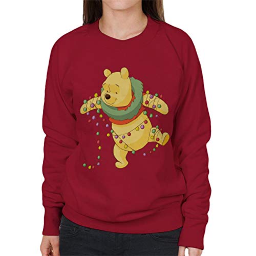 Disney Christmas Winnie The Pooh Tangled In Festive Lights Women's Sweatshirt von Disney