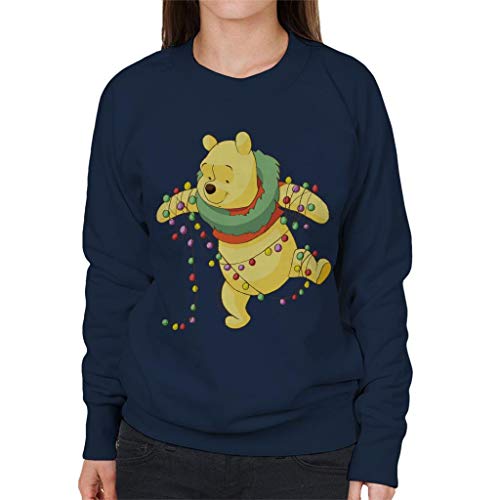 Disney Christmas Winnie The Pooh Tangled In Festive Lights Women's Sweatshirt von Disney