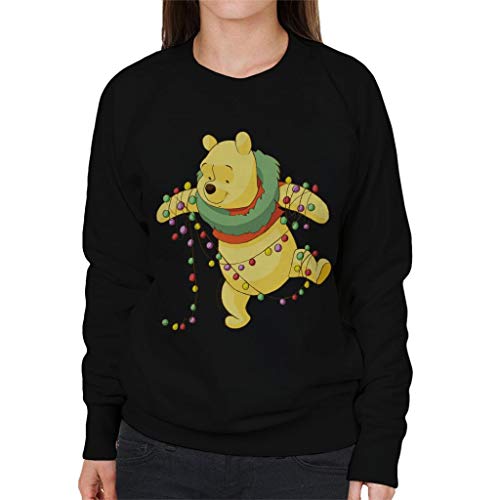 Disney Christmas Winnie The Pooh Tangled In Festive Lights Women's Sweatshirt von Disney