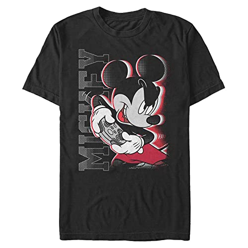 Disney Classics Unisex Mouse-Mickey Gamer Organic Short Sleeve T-Shirt, Black, M von Disney Classics