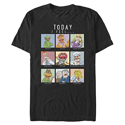 Disney Unisex Muppets Muppet Mood Organic Short Sleeve T-shirt, Schwarz, XXL von Disney Classics