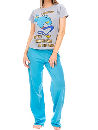 Disney Damen Schlafanzug Aladdin Blau Small von Disney