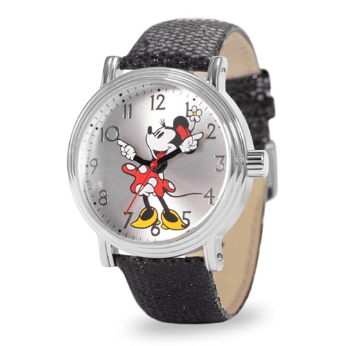 Disney Damen Analog Japanisches Quarzwerk Uhr mit Pailletten Armband WDS001226 von Disney