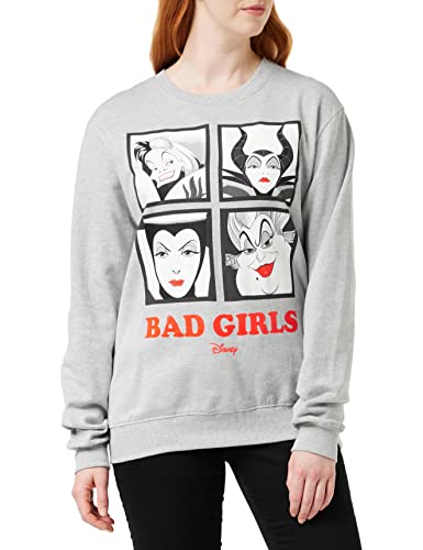 Disney Damen Bad Girls Sweatshirt, Grau (Sport Grey SPO), 34 von Disney