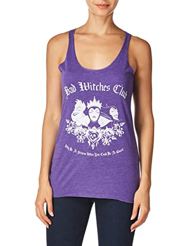 Disney Damen Bad Witch Club T-Shirt, Lila Heather, Mittel von Disney