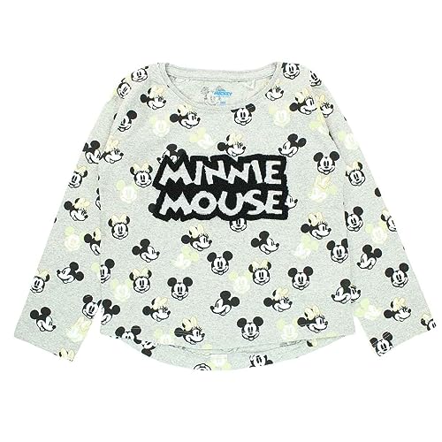 Disney Damen Dis Mf 52 02 8919/8921 S2 T-Shirt, Grau, 7 Jahre von Disney