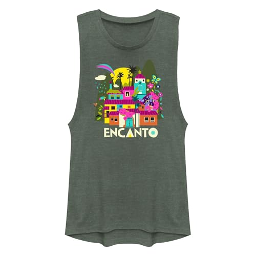 Disney Damen Encanto Gold T-Shirt, Kieferngrün meliert, Klein Disney Damen Encanto Gold T-Shirt, Kieferngrün meliert, Klein von Disney