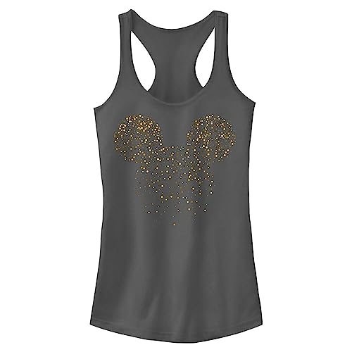 Disney Damen Klassisches Mickey Confetti Fill Fast Fashion Racerback Tank Top Hemd, Dunkelgrau, Mittel von Disney