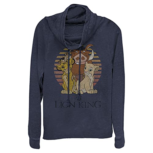 Disney Damen Lion King Holiday Women's Cowl Neck Long Sleeve Knit Top Hemd, Marineblau, X-Groß Disney Damen Lion King Holiday Women's Cowl Neck Long Sleeve Knit Top Hemd, Marineblau, X-Groß von Disney