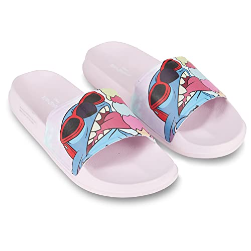 Disney Damen Lilo and Stitch Slides – Damen Klassische Lilo und Stitch Slide Sandalen Lilo und Stitch Slip On Slides Schuhe, rose, 38 EU von Disney
