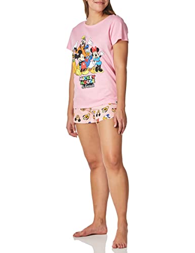 Disney Damen Mickey Mouse Minnie Mouse und Freunde Schlafanzug Rosa Large von Disney