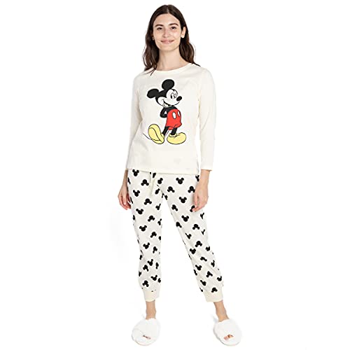 Disney Damen Mickey Relax Pyjamaset, Multi, 10/M von Disney