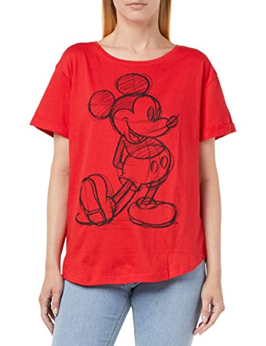 Disney Damen Mickey Sketch T-Shirt , XL von Disney
