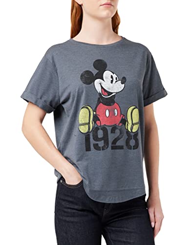 Disney Damen Mickey Year T-Shirt, Dunkles Erika, 40 von Disney