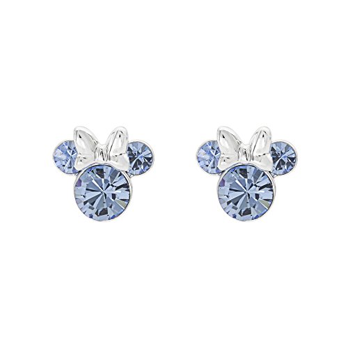 Disney Damen Minnie Mouse Geburtsstein-Ohrstecker - Minnie Mouse Ohrringe - Geburtsstein-Schmuck - Disney Schmuck von Disney