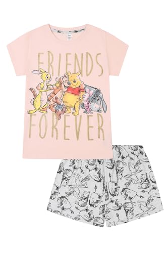 Disney Damen-Pyjama-Set, Winnie Puuh, I-Aah, Tigger, Ferkel, Kanga und Roo Forever Friends, kurzes Damen-Pyjama-Set, rose, 12-14 Disney Damen-Pyjama-Set, Winnie Puuh, I-Aah, Tigger, Ferkel, Kanga und Roo Forever Friends, kurzes Damen-Pyjama-Set, rose, 12-14 von Disney