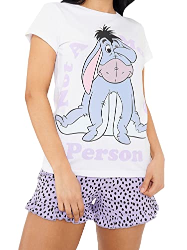 Disney Damen Schlafanzug Eeyore Violett Large von Disney