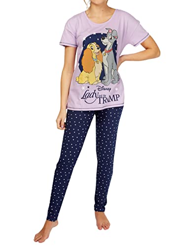 Disney Damen Schlafanzug Lady and The Tramp Blau Medium von Disney