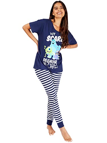 Disney Damen Schlafanzug Monsters Inc Blau XX-Large von Disney