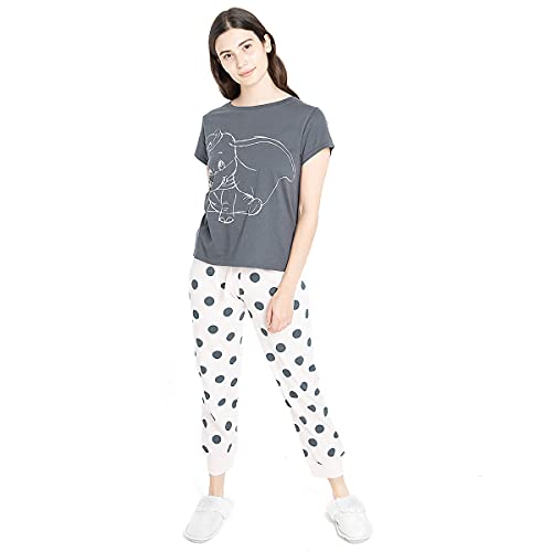 Disney Damen Sketchy Dumbo Pyjamaset, Multi, 34 EU von Disney