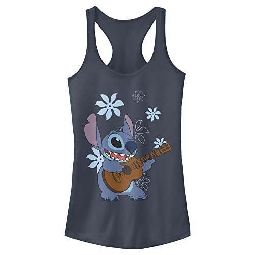Disney Damen Stitch Flowers T-Shirt, Indigo/Mandala-Traum, Klein Disney Damen Stitch Flowers T-Shirt, Indigo/Mandala-Traum, Klein von Disney