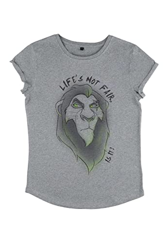 Disney The Lion King - Is It Women's Rolled-sleeve Melange grey XL von Disney