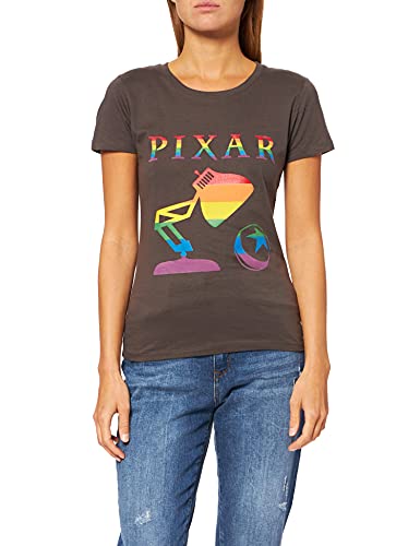 Disney Damen WODPIXATS001 T-Shirt, anthrazit, Large von Disney