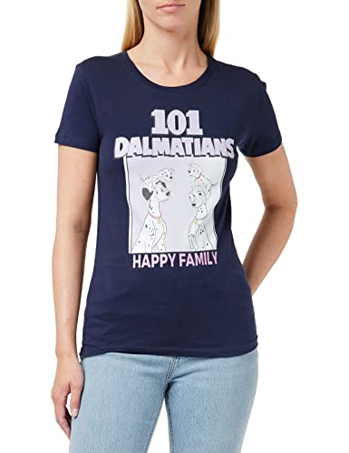 Disney Damen Wodalmats004 T-Shirt, Marineblau, M von Disney