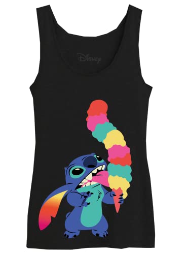 Disney Damen Wodlilotk002 Tanktop, Schwarz, X-Large von Disney