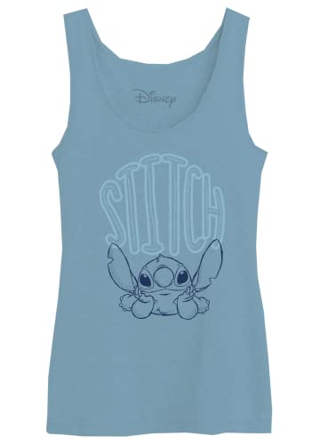 Disney Damen Wodlilotk003 Tanktop, blau, Small von Disney