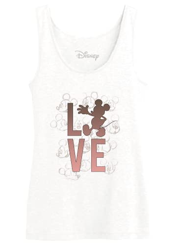 Disney Damen Wodmicktk110 Tanktop, weiß, XS von Disney