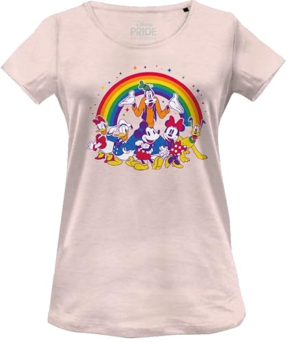 Disney Damen Wodmickts234 T-Shirt, Rosa, Large von Disney