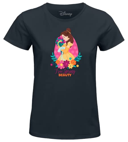 Disney Damen Wodprints015 T-Shirt, Marineblau, X-Large von Disney