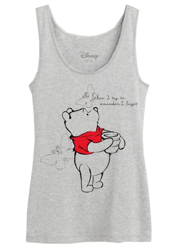 Disney Damen Wodwinitk010 Tanktop, Grau meliert, XS von Disney