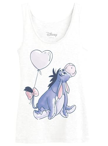 Disney Damen Wodwinitk011 Tanktop, weiß, M von Disney