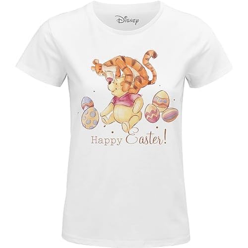 Disney Damen Wodwinits011 T-Shirt, weiß, X-Large von Disney