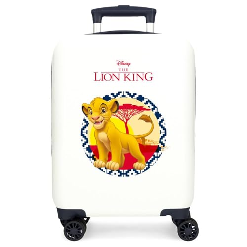Disney Der König der Löwen Simba & Friends Hartschalenkoffer für Kinder, seitlicher Kombinationsverschluss, 4 Räder, Handgepäck ist aus ABS, einem Starren und leichten Material., Löwe, Koffer 50 von Disney