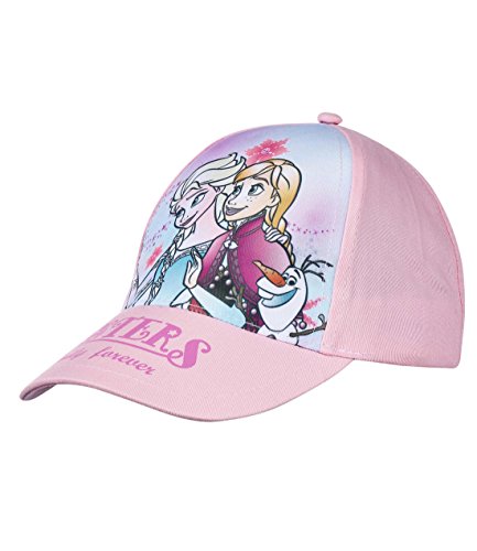 Disney Die Eiskönigin Elsa & Anna Mädchen Cap - rosa - 52 von Disney