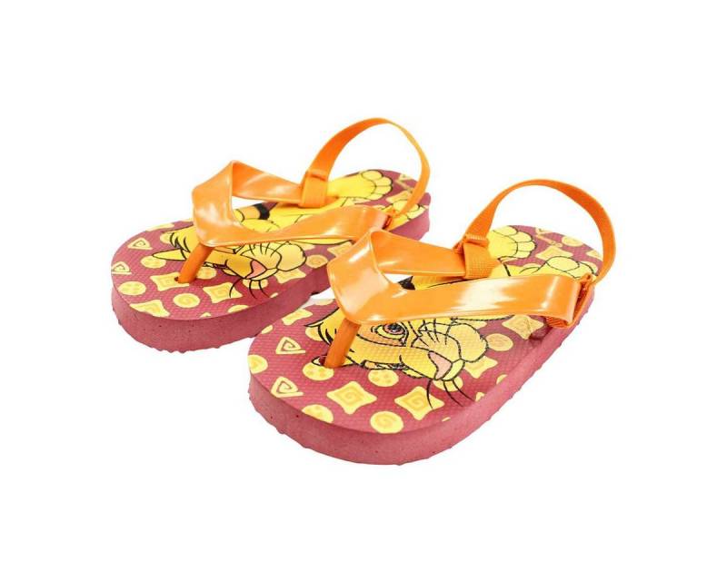 Disney Disney König der Löwen Simba Kinder Baby Flip Flops mit Halteriemchen Zehentrenner Gr. 20 bis 25 von Disney