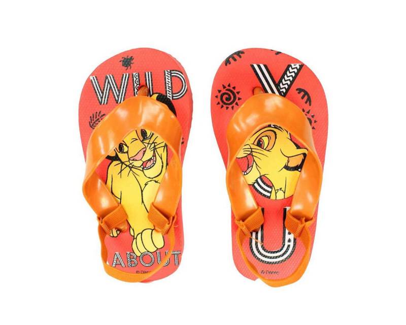 Disney Disney König der Löwen Simba Kinder Baby Flip Flops mit Halteriemchen Zehentrenner Gr. 20 bis 25 von Disney