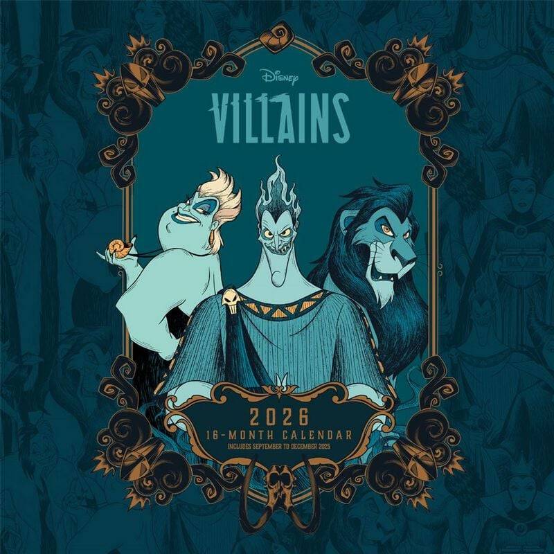 Disney Disney Villains Wandkalender 2026 Wandkalender multicolor von Disney