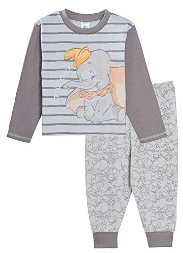 Disney Dumbo Schlafanzug für Kleinkinder, Jungen und Mädchen, Unisex, Nachtwäsche, Größe Gr. 12-18 Monate, grau von Disney