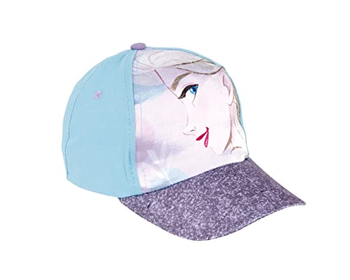Disney ELSA Hut für Mädchen, Baseball Kappe, Frozen Design, Kinder-Sommermütze, Geschenk für Mädchen, Verstellbare Hut | Blau von Disney
