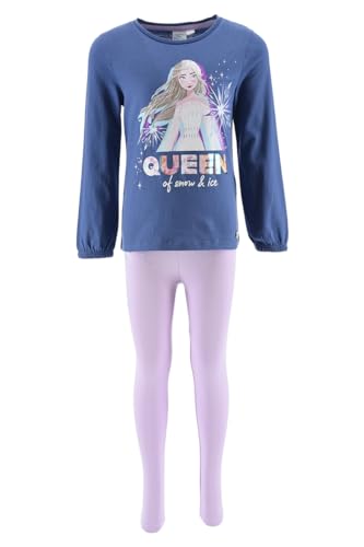 Disney Elsa Trainingsanzug für Mädchen, Frozen 2-Teiliges Set für Mädchen, Blau Sportanzug, Sweatshirt und Leggings, Geschenk für Mädchen, Größe 8 Jahre - Blau von Disney