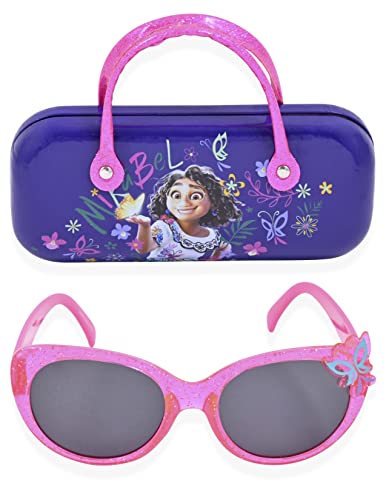 Disney Encanto Mädchen Sonnenbrille für Kinder mit passendem Brillenetui | niedliche Sonnenbrille für Mädchen, Pink von Disney