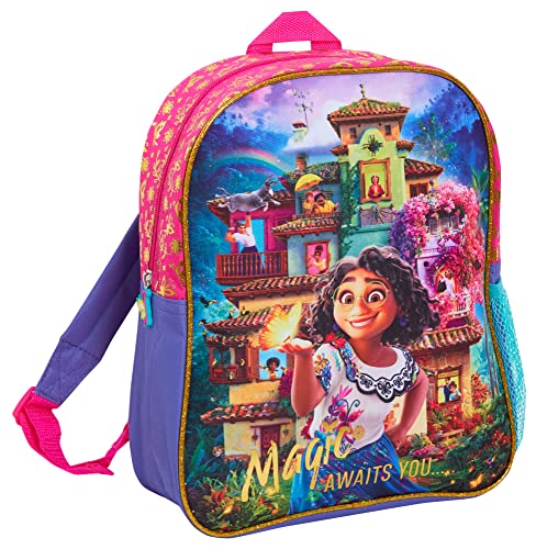 Disney Encanto Rucksack für Mädchen Mirabel Schule Kindergarten Rucksack Lunchtasche, multi, Einheitsgröße, Rucksack von Disney