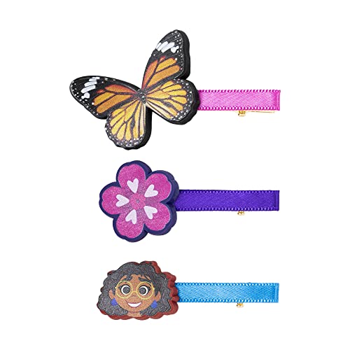 Disney Encanto Haarspangen-Set, Pink, Blau und Orange, 3-teilig, VD700987YL von DISNEY