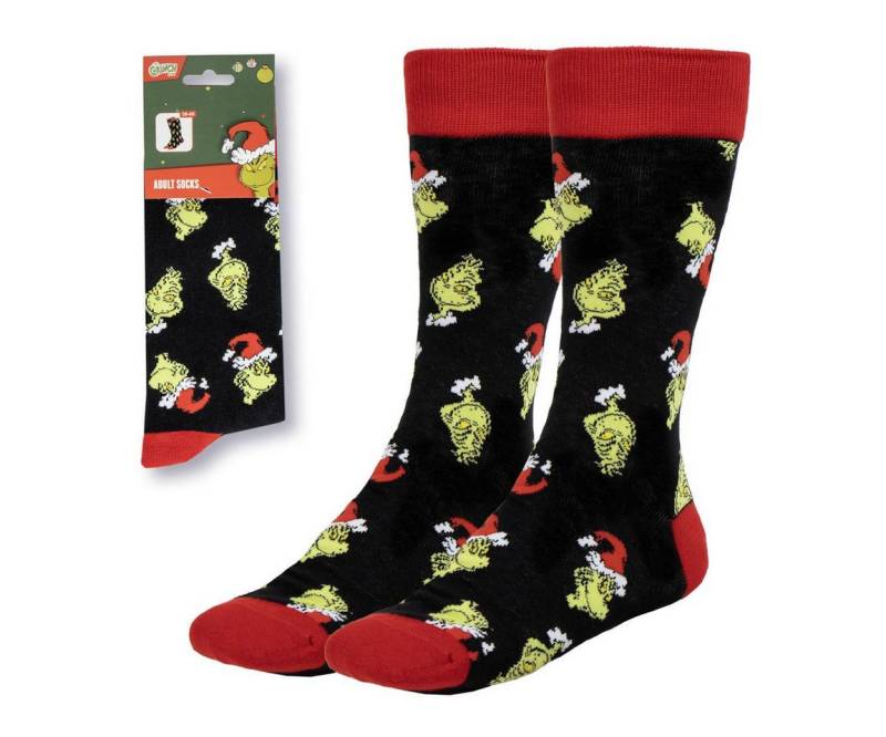Disney Freizeitsocken Der Grinch Weihnachtssocken Strümpfe 2025 Erwachsene 38-45 von Disney