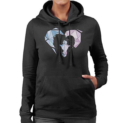 Disney Frozen Anna and ELSA Love Heart Prism Women's Hooded Sweatshirt von Disney